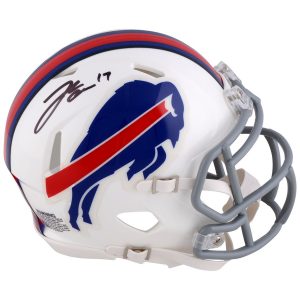Autographed Buffalo Bills Josh Allen Fanatics Authentic Riddell Speed Mini Helmet