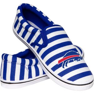 Buffalo Bills Women’s Striped Canvas Slip-On Shoes