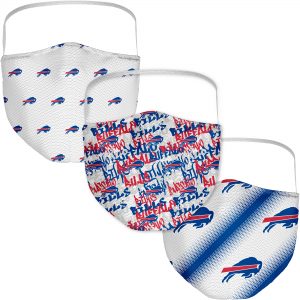 Buffalo Bills Fanatics Branded Adult Official Logo Face Covering 3-Pack